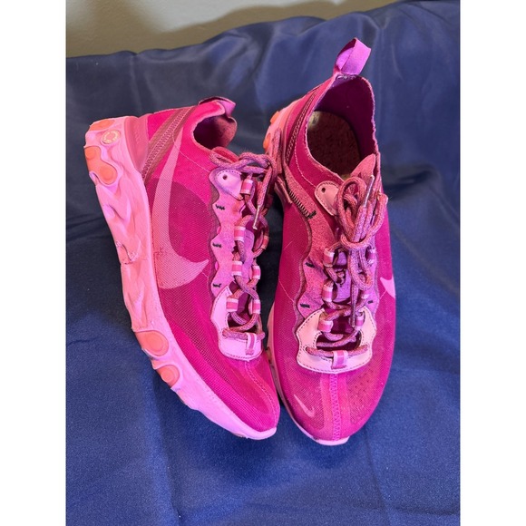 Nike React Element 87 CQ4337 600 Pink Womens Size 8 - Picture 6 of 9